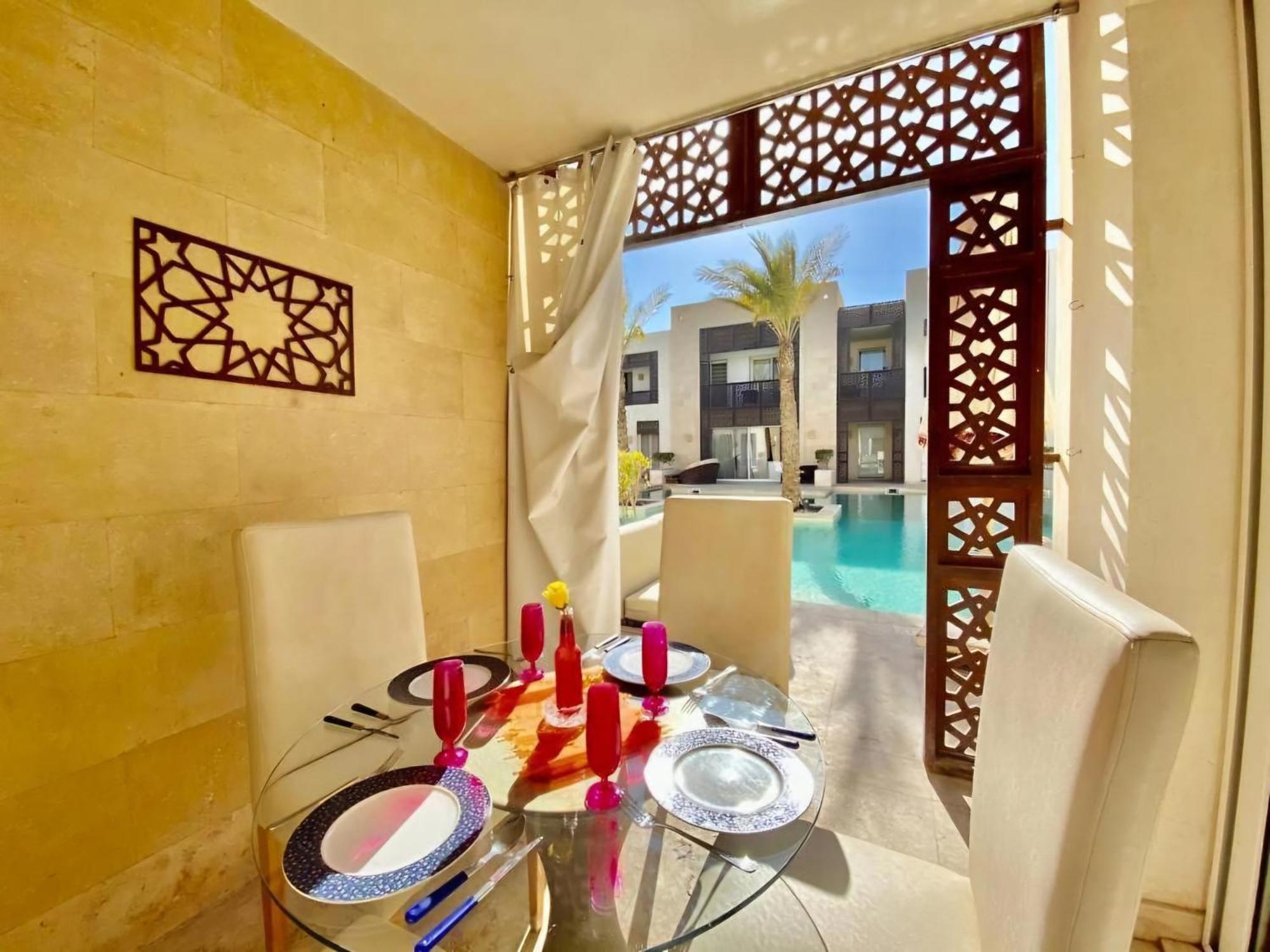 Amazing Pool View In Scarab Club El Gouna Appartement